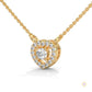 0.20 CT. Heart Diamond Pendant