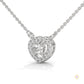 0.20 CT. Heart Diamond Pendant