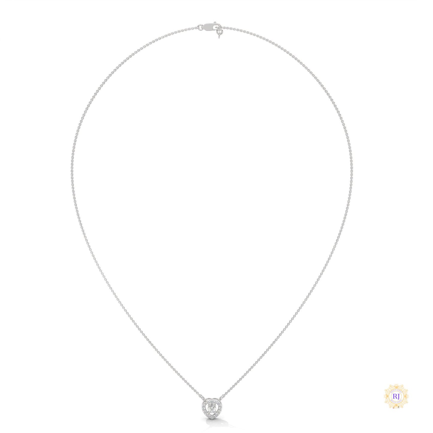 0.20 CT. Heart Diamond Pendant