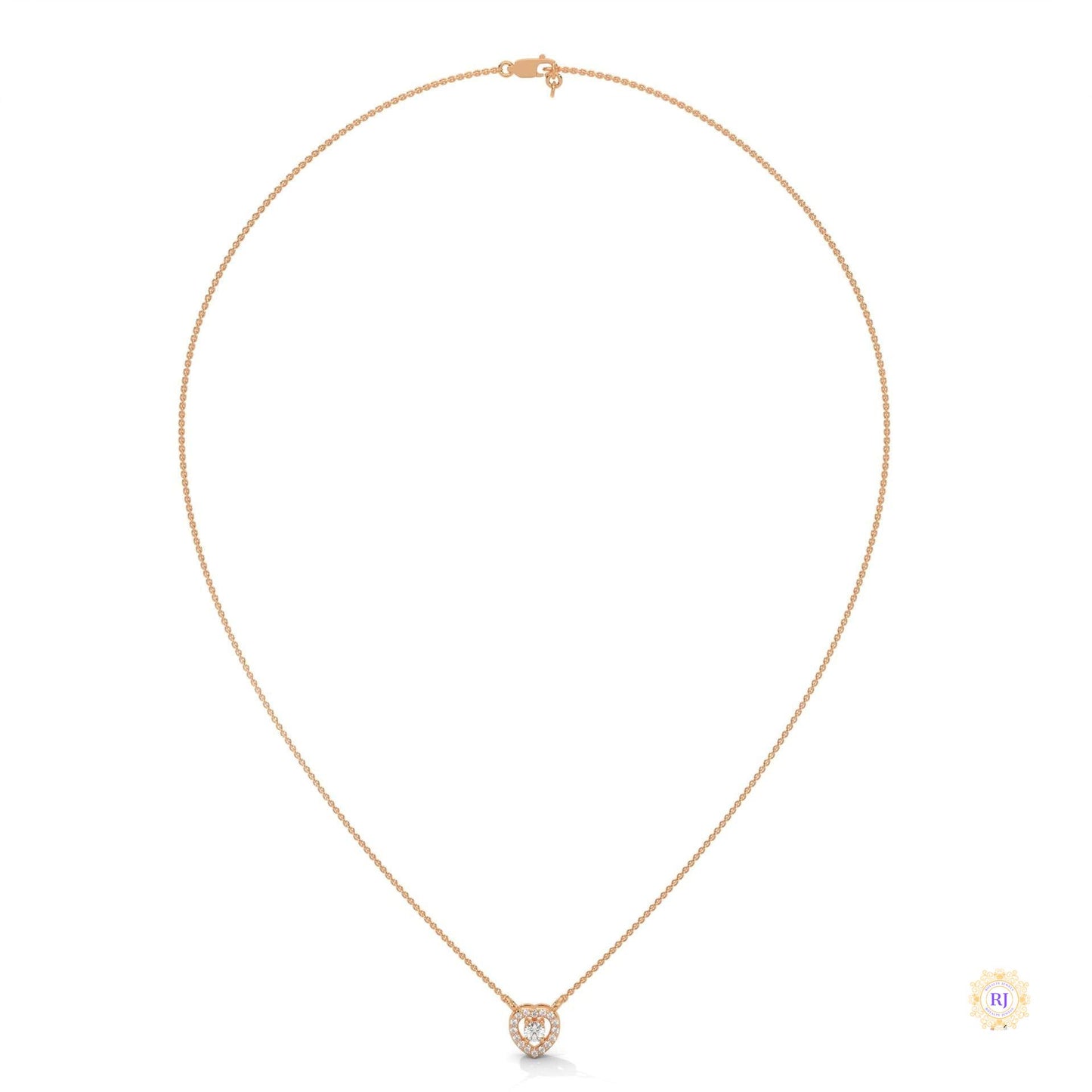 0.20 CT. Heart Diamond Pendant