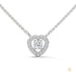 0.20 CT. Heart Diamond Pendant