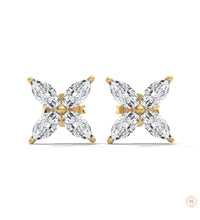 0.20 CT. Marquise Cluster Diamond Studs