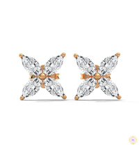 0.20 CT. Marquise Cluster Diamond Studs