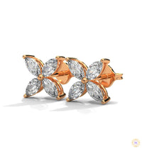 0.20 CT. Marquise Cluster Diamond Studs