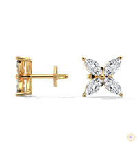 0.20 CT. Marquise Cluster Diamond Studs