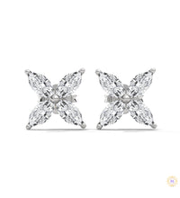 0.20 CT. Marquise Cluster Diamond Studs