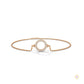 0.20 Ct. Circle Lab Diamond Bracelet Dainty Chain