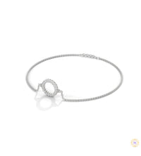 0.20 Ct. Circle Lab Diamond Bracelet Dainty Chain