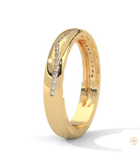 0.20 Ct. Curved Pavé Lab Diamond Wedding Band