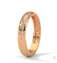 0.20 Ct. Curved Pavé Lab Diamond Wedding Band