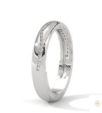 0.20 Ct. Curved Pavé Lab Diamond Wedding Band