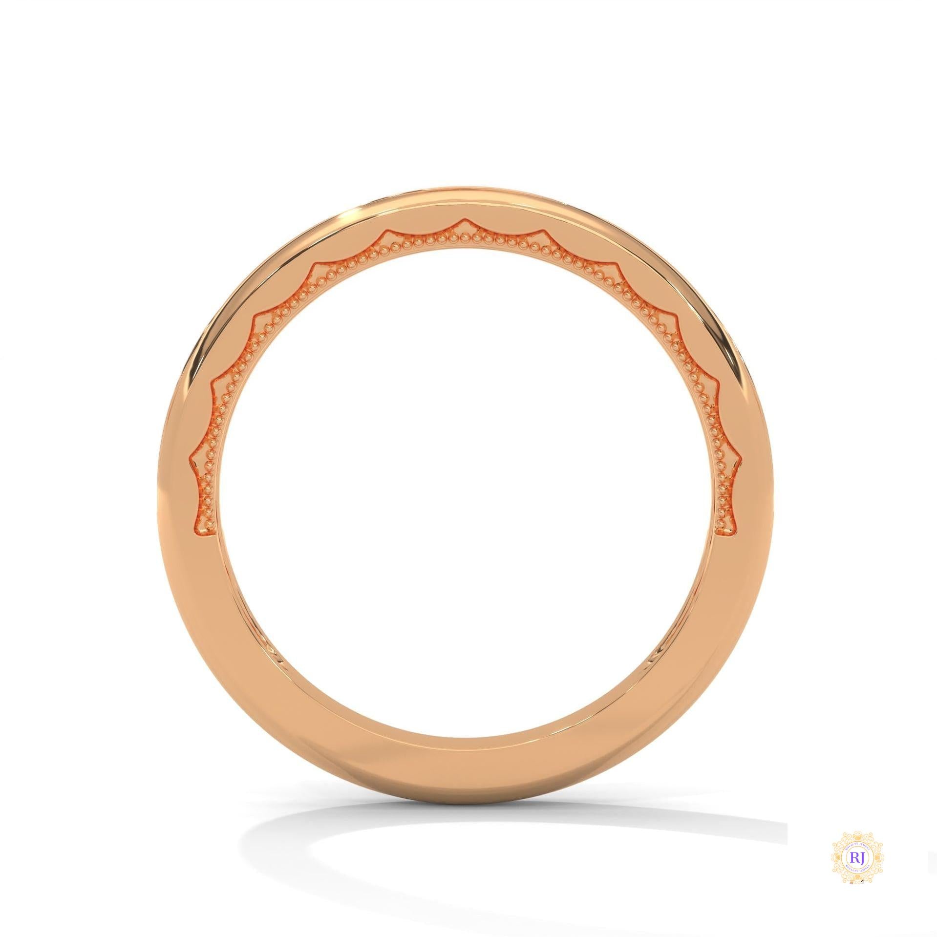 0.20 Ct. Curved Pavé Lab Diamond Wedding Band