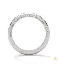 0.20 Ct. Curved Pavé Lab Diamond Wedding Band