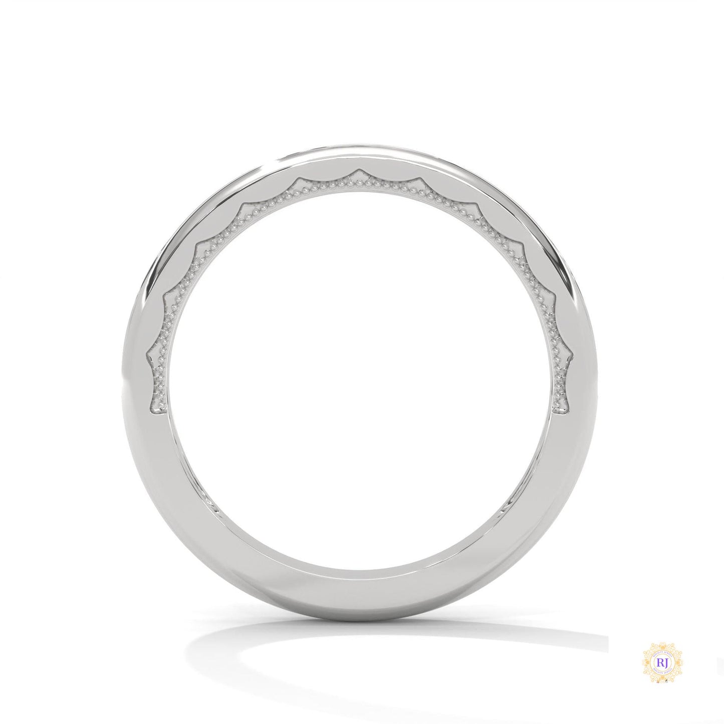 0.20 Ct. Curved Pavé Lab Diamond Wedding Band