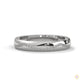 0.20 Ct. Curved Pavé Lab Diamond Wedding Band