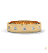 0.20 Ct. Flush-Set Lab Diamond Band Ring
