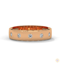 0.20 Ct. Flush-Set Lab Diamond Band Ring