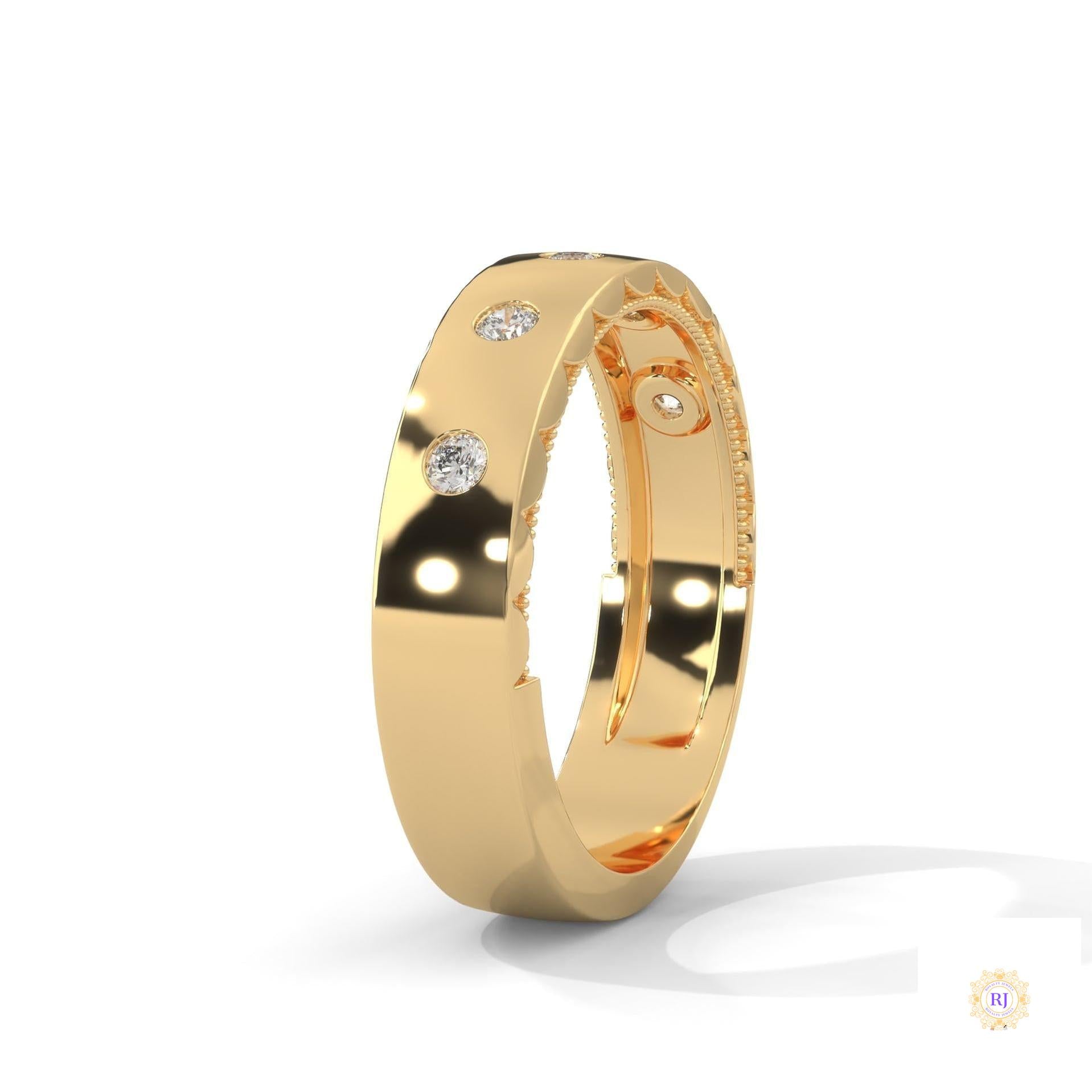 0.20 Ct. Flush-Set Lab Diamond Band Ring