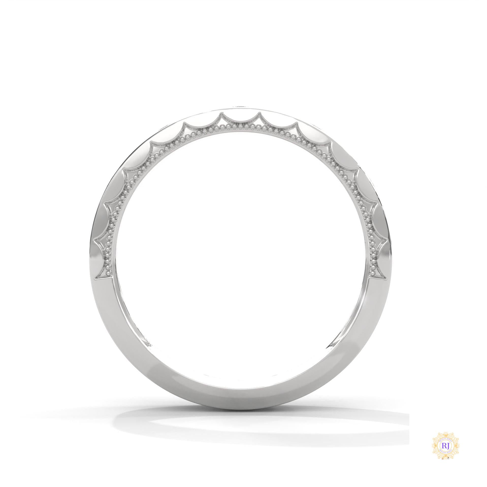 0.20 Ct. Flush-Set Lab Diamond Band Ring