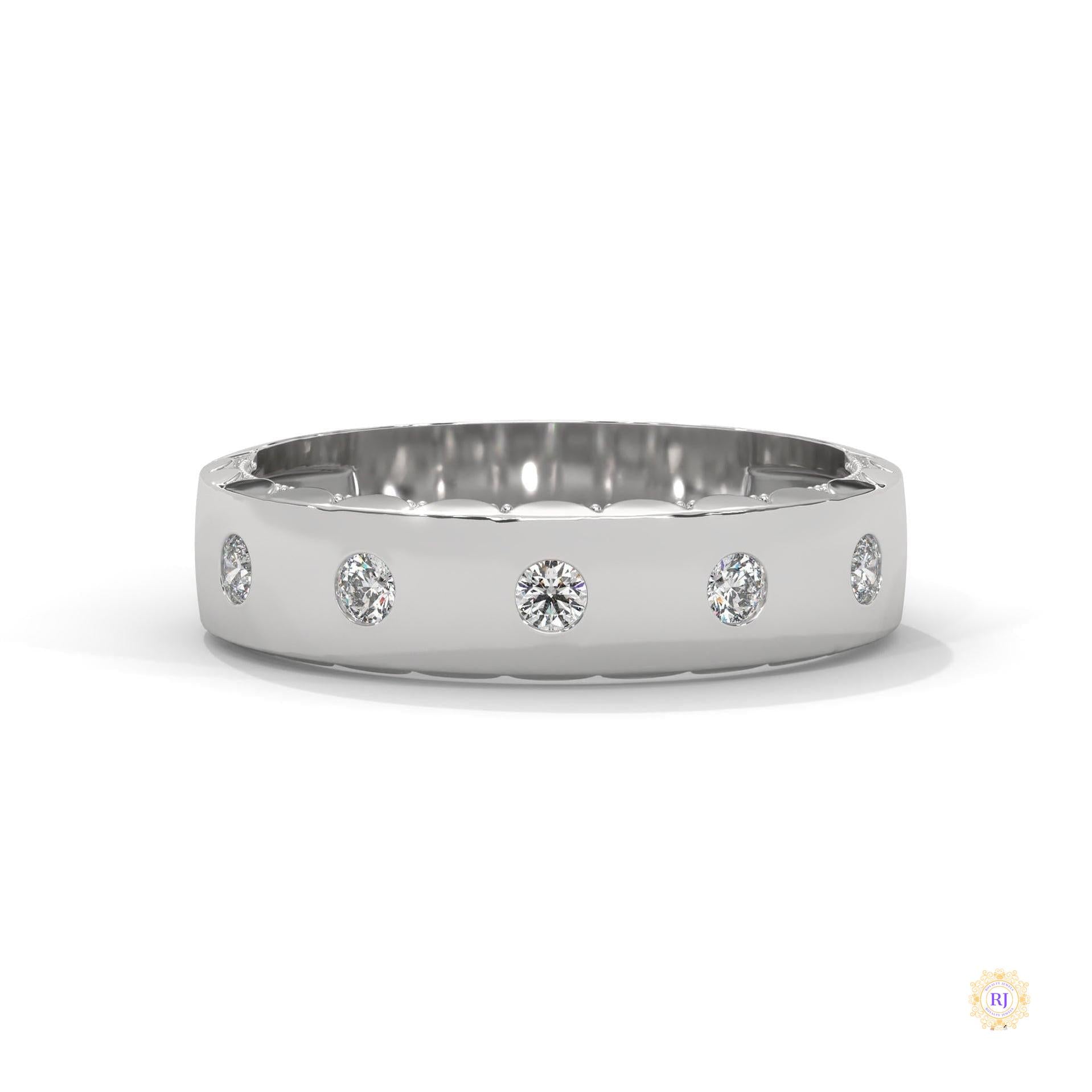 0.20 Ct. Flush-Set Lab Diamond Band Ring