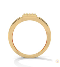 0.20 Ct. Square Pavé Lab Diamond Men’s Ring