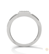 0.20 Ct. Square Pavé Lab Diamond Men’s Ring