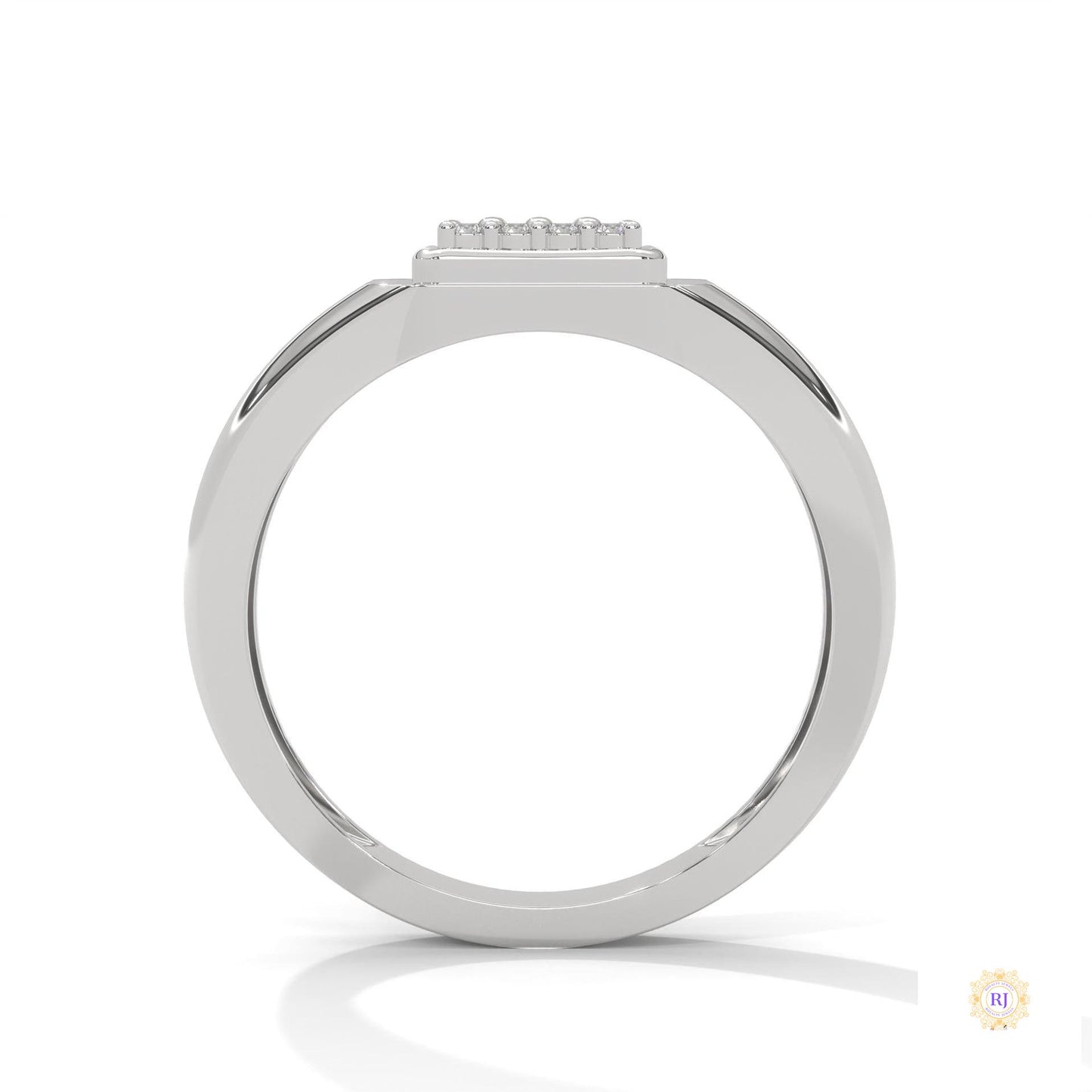 0.20 Ct. Square Pavé Lab Diamond Men’s Ring