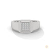 0.20 Ct. Square Pavé Lab Diamond Men’s Ring