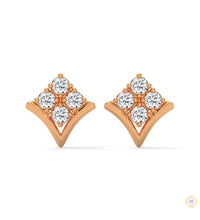 0.25 CT. Chevron Diamond Cluster Studs