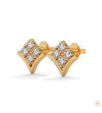 0.25 CT. Chevron Diamond Cluster Studs
