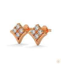 0.25 CT. Chevron Diamond Cluster Studs