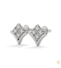 0.25 CT. Chevron Diamond Cluster Studs