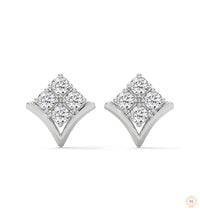 0.25 CT. Chevron Diamond Cluster Studs