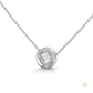 0.25 CT. Round Bezel Lab Diamond Pendant