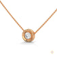 0.25 CT. Round Bezel Lab Diamond Pendant