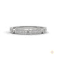 0.25 Ct. Bezel & Pavé Lab Diamond Band Ring