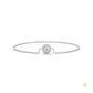 0.25 Ct. Halo Round Lab Diamond Bracelet Dainty & Elegant