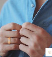 0.25 Ct. Men's Lab Diamond Ring – Ribbed Band