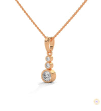 0.30 CT. 3-Stone Drop Pendant