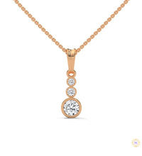 0.30 CT. 3-Stone Drop Pendant