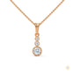 0.30 CT. 3-Stone Drop Pendant