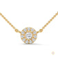 0.30 CT. Diamond Halo Circle Pendant