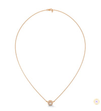 0.30 CT. Diamond Halo Circle Pendant