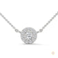 0.30 CT. Diamond Halo Circle Pendant