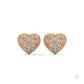 0.30 CT. Diamond Heart Stud Earrings
