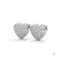 0.30 CT. Diamond Heart Stud Earrings