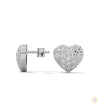 0.30 CT. Diamond Heart Stud Earrings