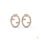 0.30 CT. Diamond Oval Logo Stud Earrings