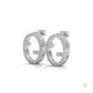 0.30 CT. Diamond Oval Logo Stud Earrings