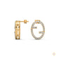 0.30 CT. Diamond Oval Logo Stud Earrings